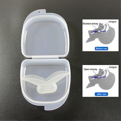 1Pc Anti Snoring Mouthpiece Device Tongue Medical Silicone Sleep Guard Tongue Retain Breathing Aid Snore Apnea
