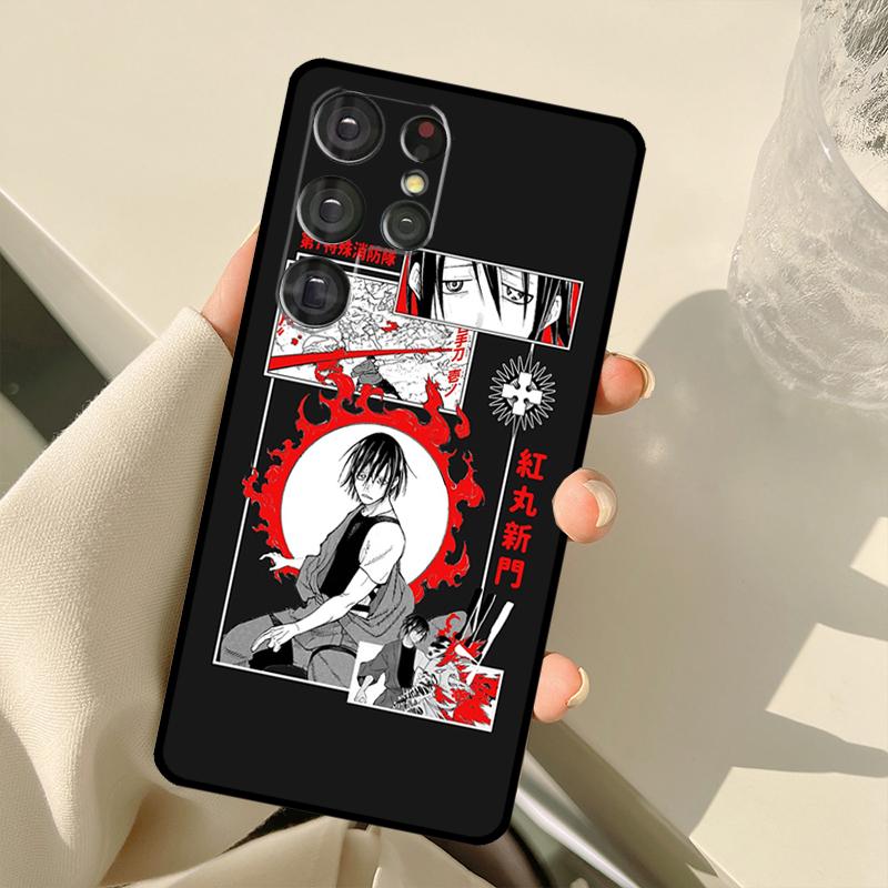 

Чехол Fire Force Anime для Samsung Galaxy S22 Ultra S20 FE Note 20 Note 10 S8 S9 S10 Plus S21 Ultra Cover Galaxy S10 Plus