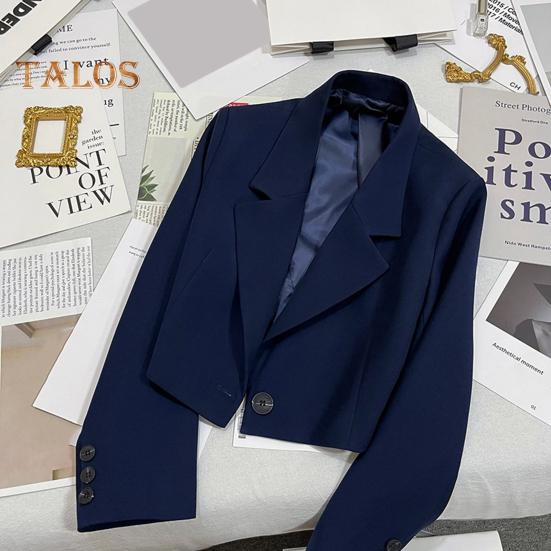 Ženy Oblek Kabát Klopa Dlouhý rukáv Krátký oblek Bunda Jednobarevné Oblek Oblek na dojíždění do práce Pracovní Kancelář Denní nošení