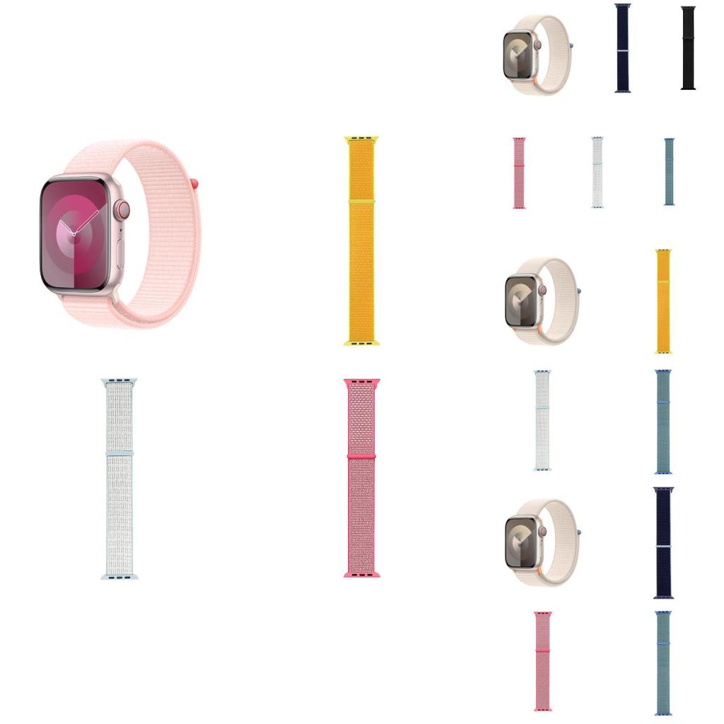 Apple Watch Sports Nylon Strap With Adjustable Closure For Fitness And Daily Use