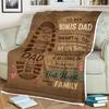 Bonus Dad Blanket Thank You for Stepping In and Becoming the Dad You Didn’t Have To Be Rustic Gift from Stepson or Stepdaughter