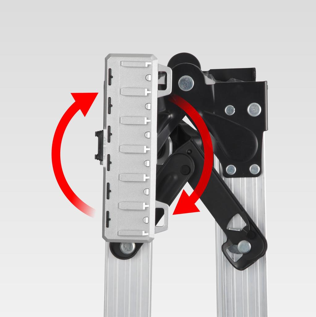 Tajima Safe System Safe Holder for Stepladders, Clamp Type, Metal, 6-Piece Unit, SFS-MCHLD6, Rotating Lever for Easy Adjustment, Push-to-Open