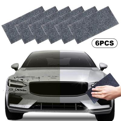 6-teiliges Nano-Glitzertuch, Nano-Glitzertuch für Autokratzer, Nano-Kratzer-Reparaturtuch, Poliertuch für Autometalloberflächen