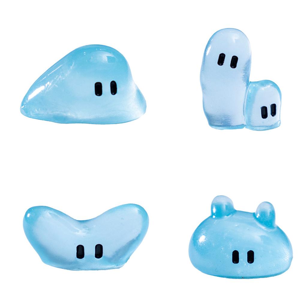 30/50Pc Luminous Mini Resin Transparent Dewdrop Elf Cute Bonsai Statues For Room Diy Crafts Miniature Garden Landscape Decor