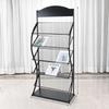 WEZHO Iron Floor-Standing Magazine and Document Display Rack