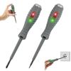 Pack 2 2-in-1 Magnetic Voltage Tester Screwdriver 70–250 V, Flat and Phillips, Non-slip Handle