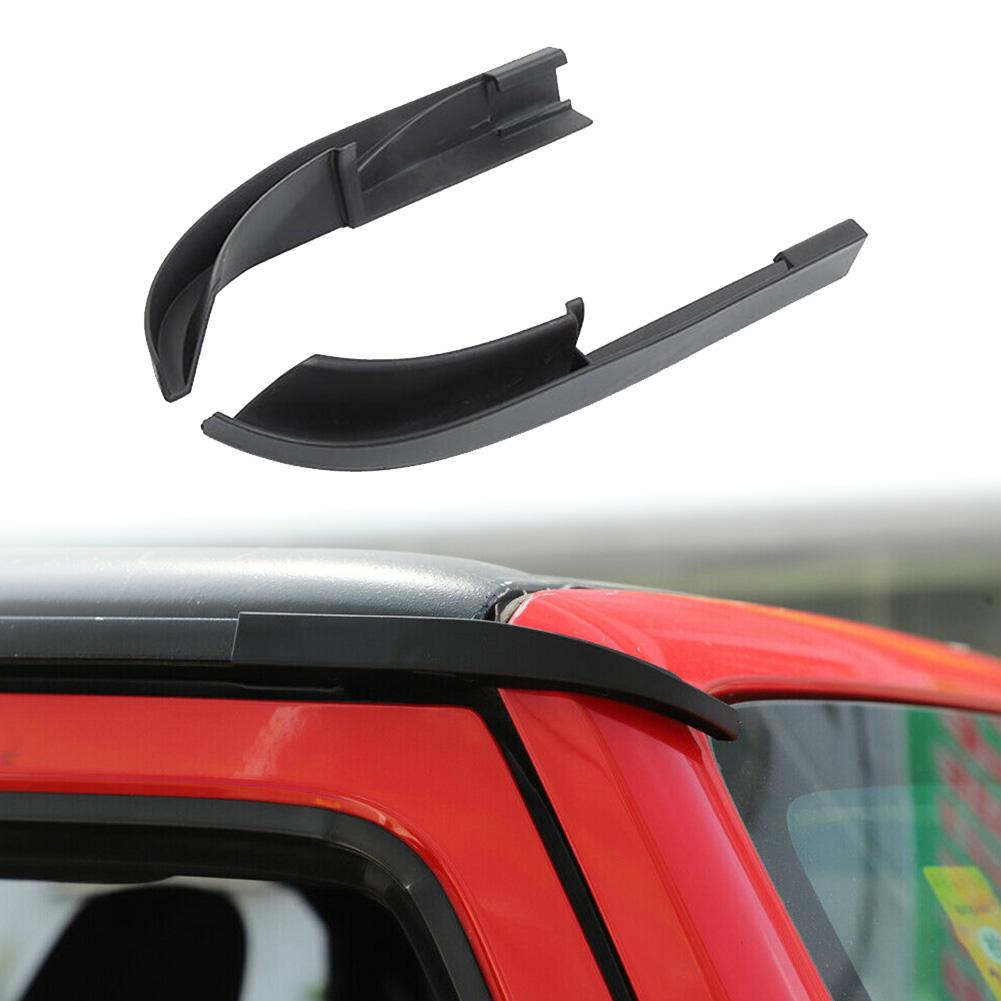 ABS Auto Hardtop Regenrinnenableiter Tropfschienenverlängerungen Dachwasserschutz Ableitkanal Schutz für Jeep Wrangler JK 07-17