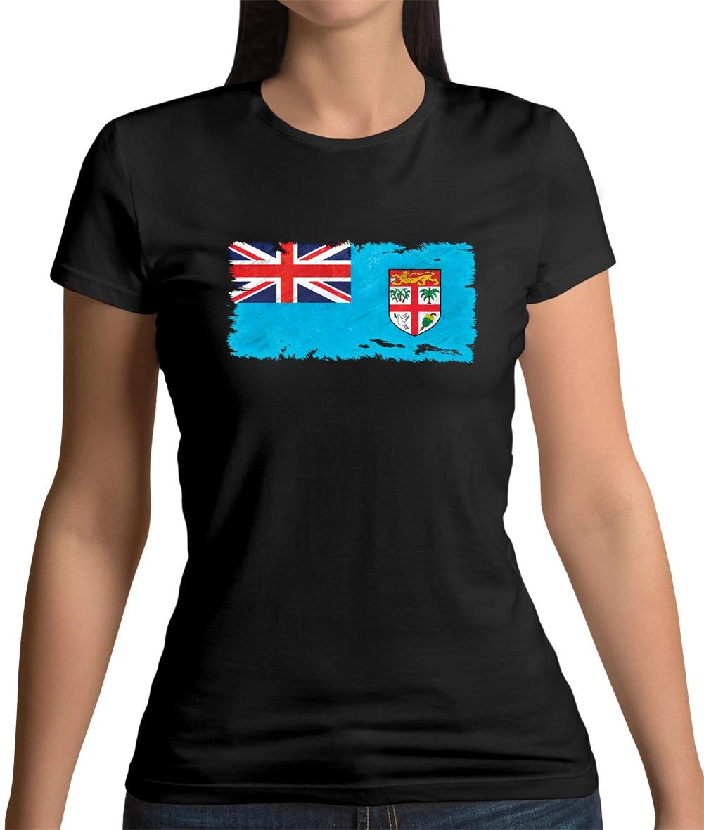 Fiji Flag Womens T-Shirt - Flags - World - Country - Suva - Fijian - Republic XXXXL