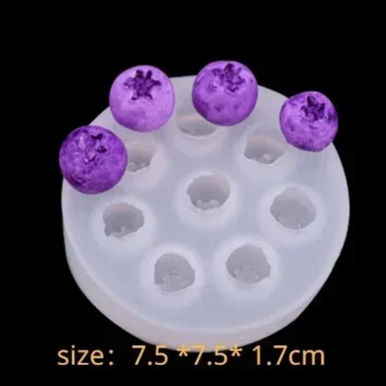 3D Raspberry Strawberry Silicone Mold DIY Emulational Fruit Cake Dessert Table Decorative Accessories Fruit Soft Candy Mold