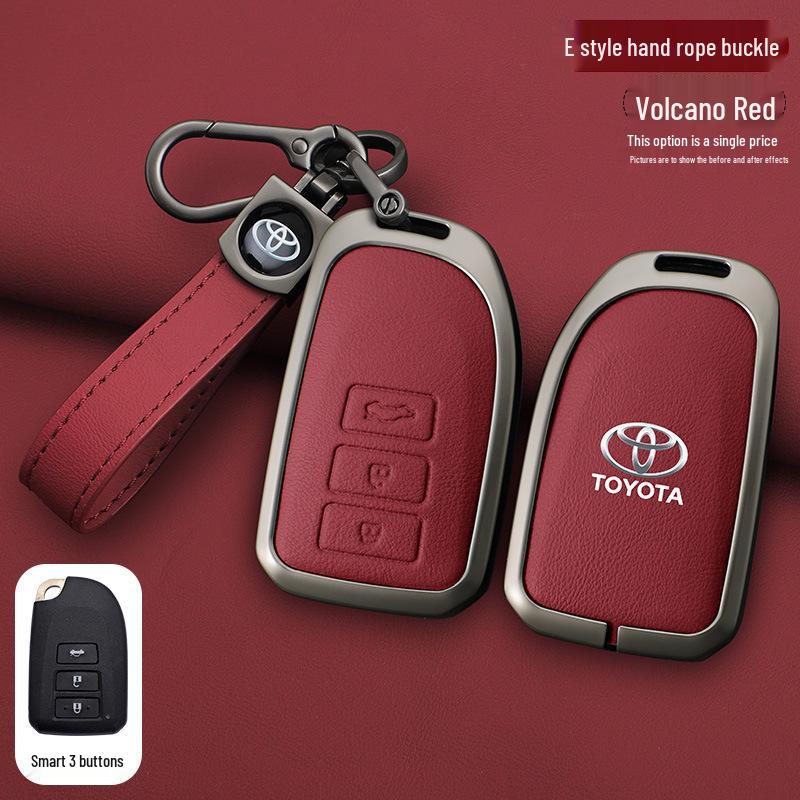 Schlüsselabdeckung für Toyota Yaris L, Vios FS und Echte Lederhülle für Damen