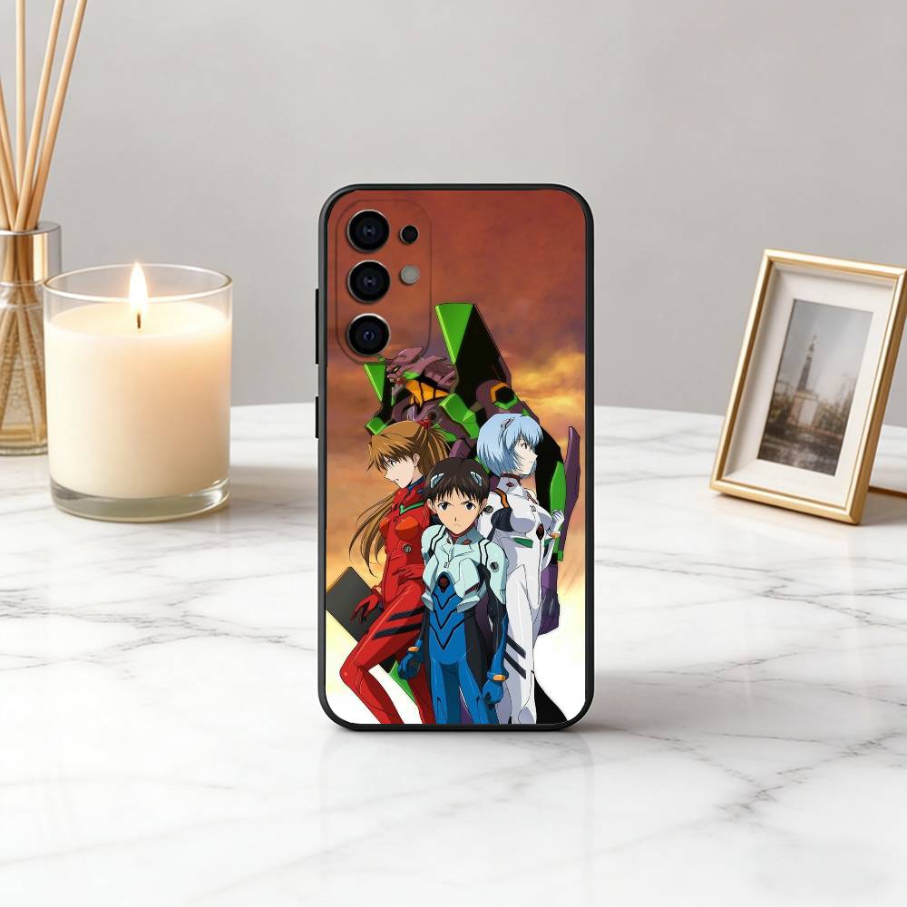 Anime EVA E-Evangelions cool Phone Case For Samsung S25,S24,S21,S22,S23,S30,Ultra,S20,Plus,Fe,Lite,Note,10,Black Cover