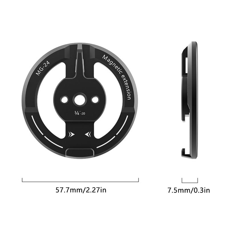 Strong Metal Magnetic Phone Tripod Mount Holder Works On 1/4 Thread And Cold Shoe Linkage For Camera Support
