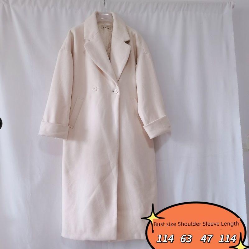 

Экспорт Ежедневный Заказ Крой Фабричный Образец Одежда Шерстяное Пальто Повседневная Универсальная Верхняя Одежда Праздный Стиль Цельный Milk white quilted Long dirty Icon Size