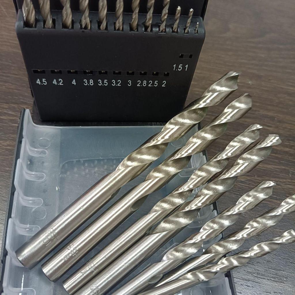 High-Speed Steel Twist Drill Bit Set for Electric Drills – Ideal for Metal, Alloy, and Stainless Steel Punching