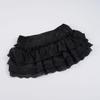 New Arrival: European & American Spicy Girl Low Waist Gray Mini Skirt with Bow & Lace Trim
