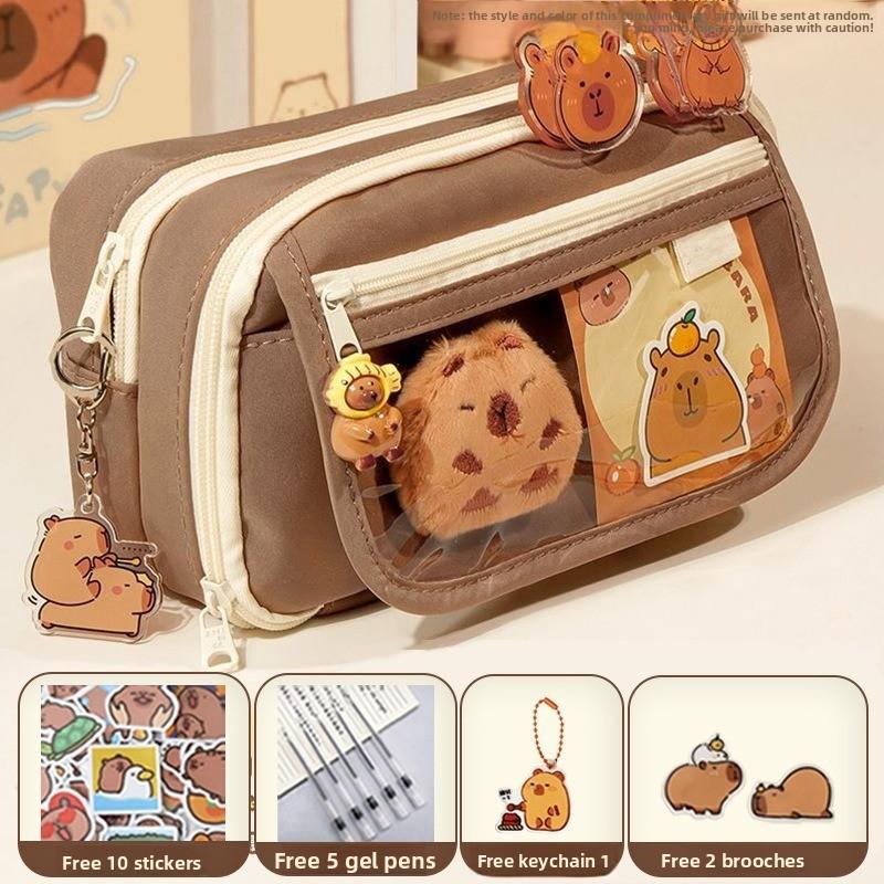 Dolphin Nine Layer Pen Bag Large Capacity Pain Pack Pen Bag Multi Functional Stationery Box Pen Box Back To School Season