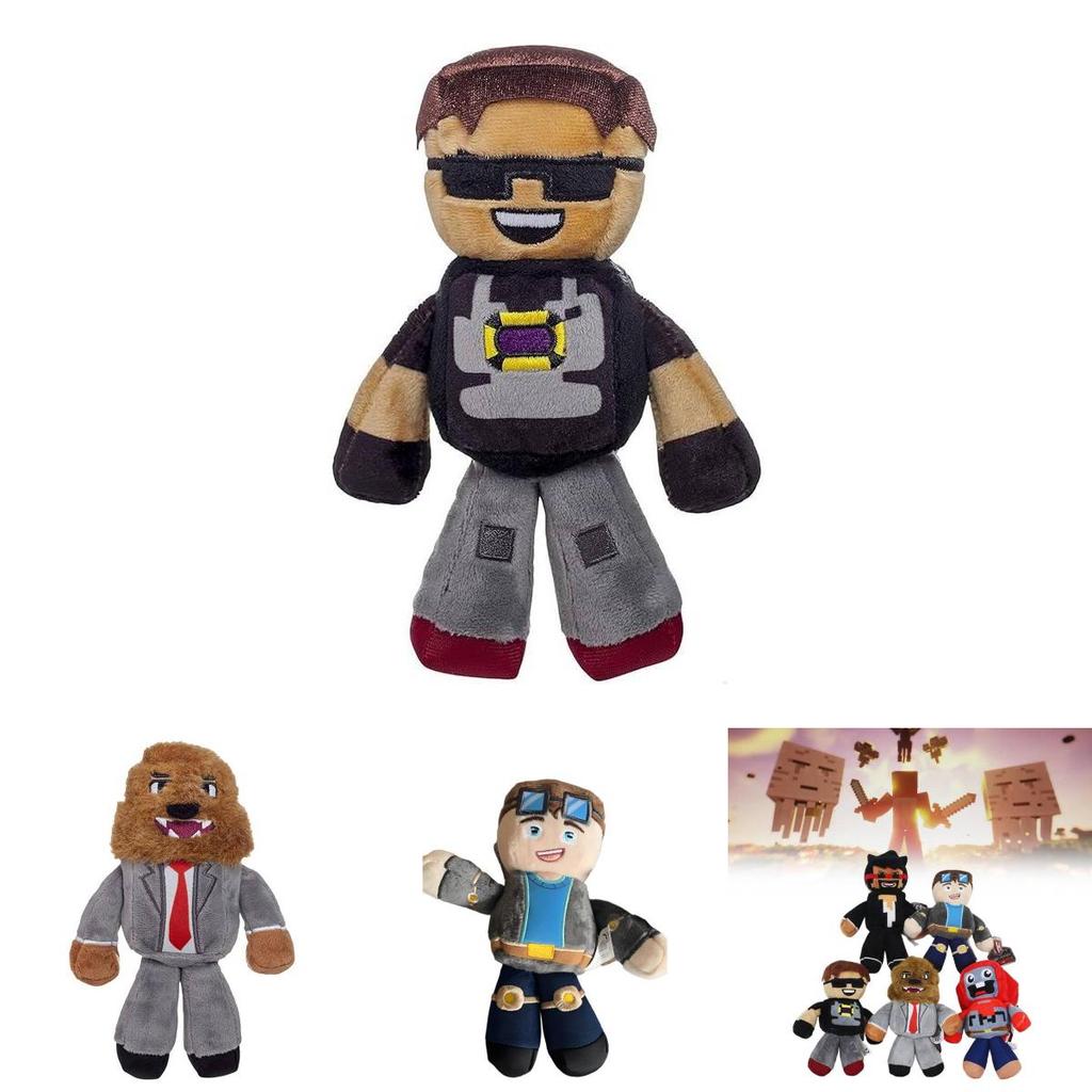 Minecraft Tube Heroes Plush Toy Cartoon Game Doll For Kids Bedroom And Birthday Gift