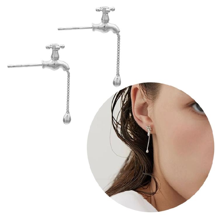 Funny Tap Dangle Earrings Whimsical Ear Hooks Adornment Ear Studs Jewelry Piece