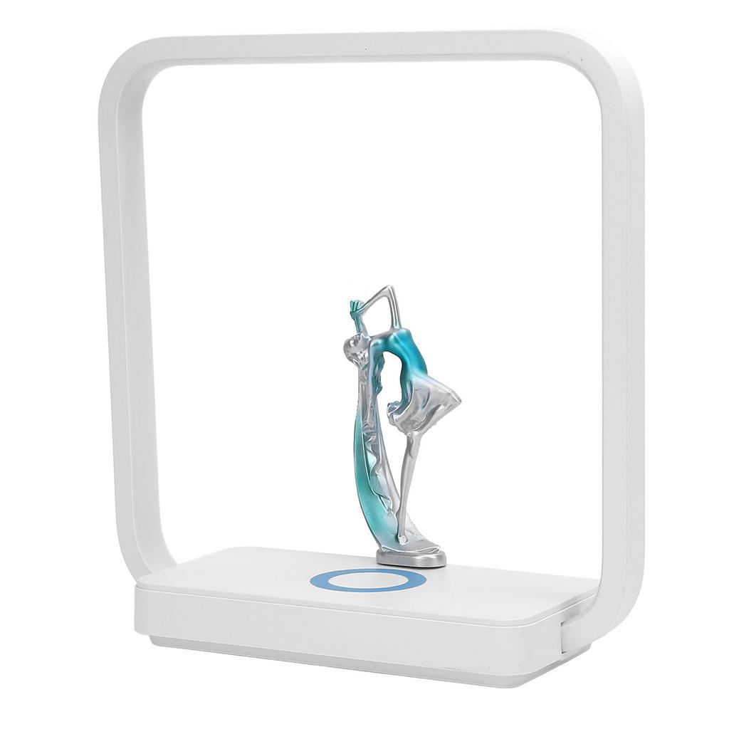 LED Desk Lamp with Wireless Charging Function Dance Girl Touch Dimmable 3 Color Bedside Light for