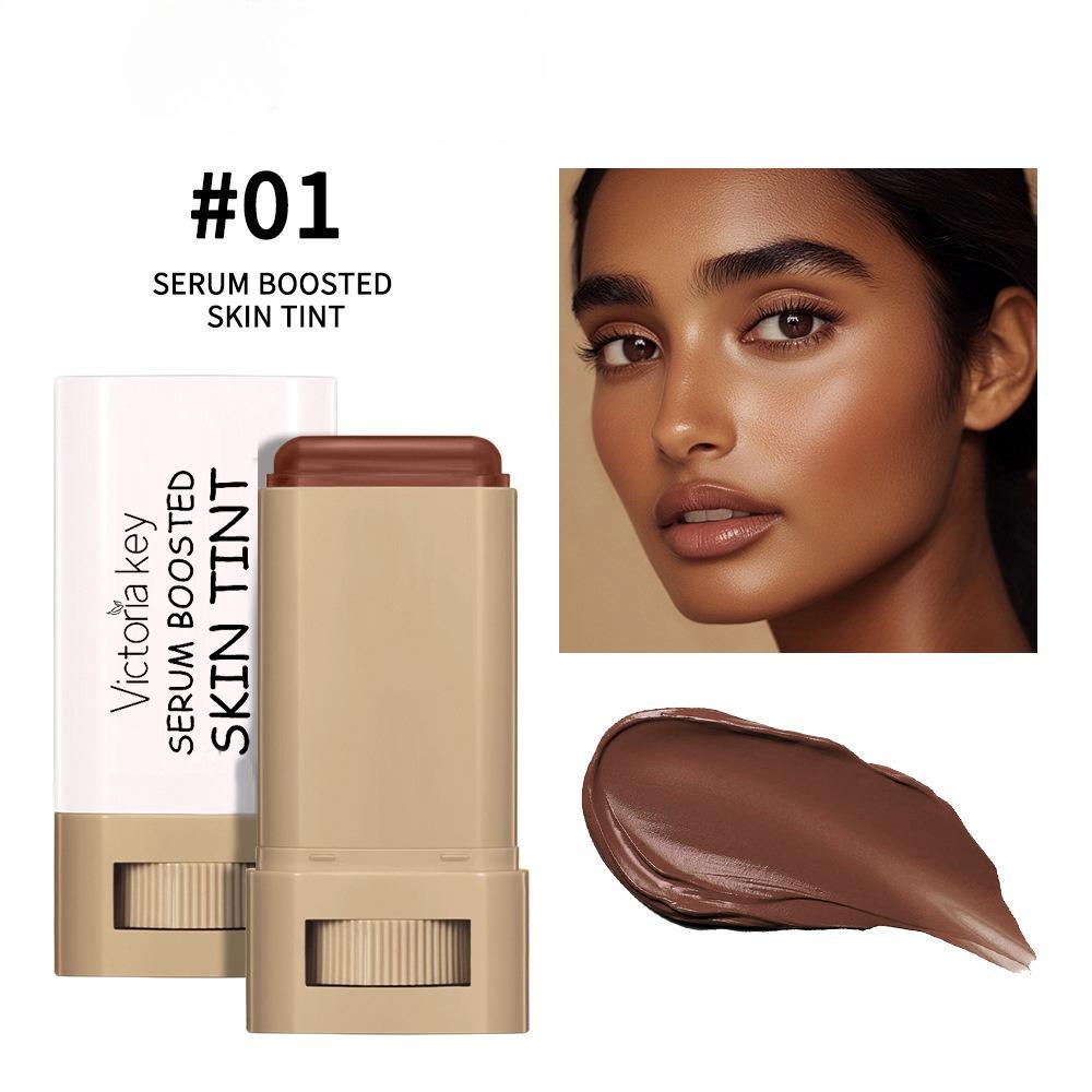 6 Farben Abdeckstift-Palette - Deckt Makel Akne Narben ab, Primer BB Cream Foundation Stick, Langanhaltendes Natürliches Finish Gesichts-Make-up für Alle Hauttypen