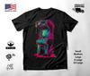 Retro Arcade Machine Neon Graphic T-Shirt Black Unisex S-2XL