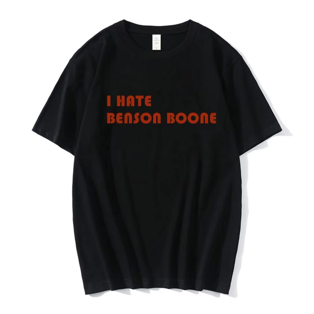 

I Hate Benson Boone T Shirt Men Women Clothing Fashion Vintage Short Sleeve T-shirts Cotton Casual Oversized T-shirts S