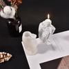 DIY Abstract Thinker Statue Silicone Candle Mold Human Body Portrait Handmade Epoxy Resin Mould for Home Decor