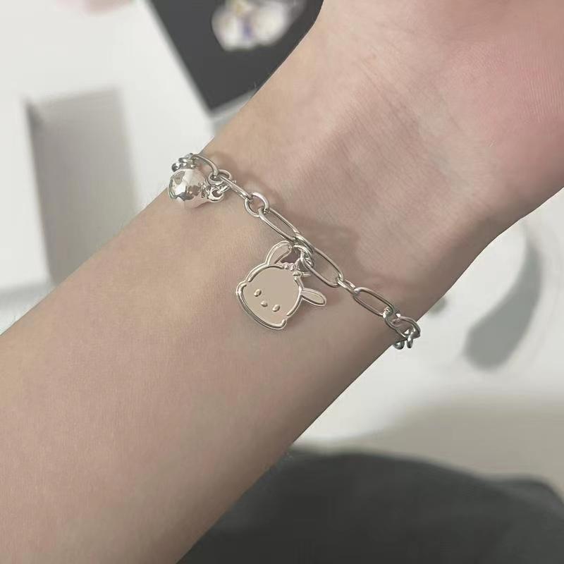 Adorable Girls Pochacco Bracelet With Cartoon Pendant Chain Regular