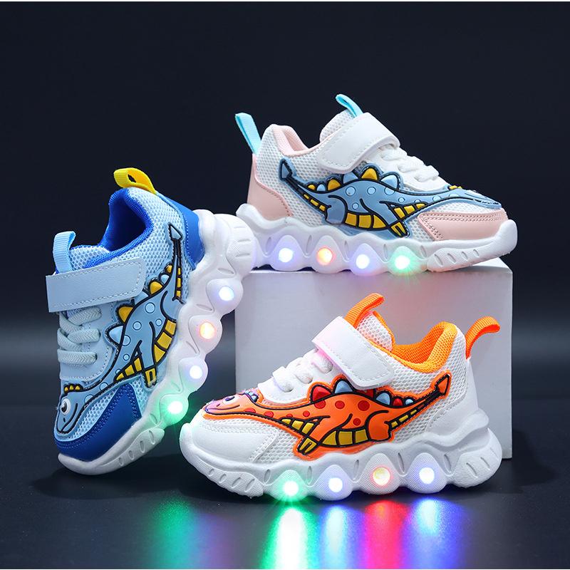 2025 New LED Children's Trainers Boys and Girls Tennis Shoes Sports Shoes for Toddlers Child Kids Sneakers