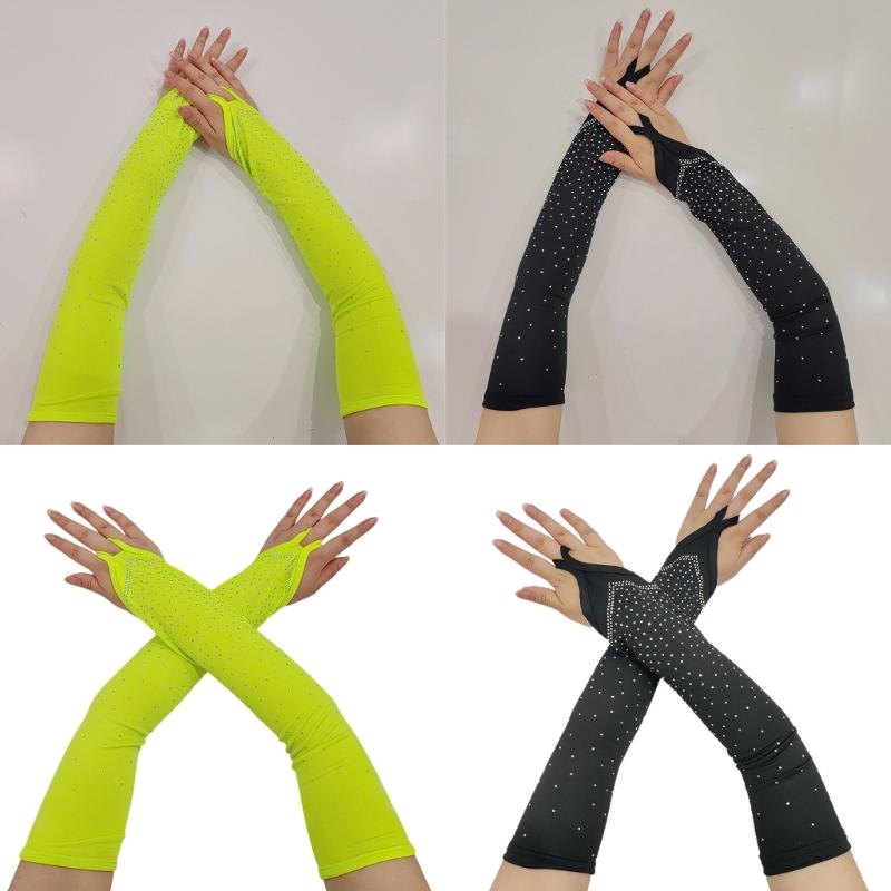 Nachtclub-Handschuhe für Damen und Mädchen für Mottoparty Bequem zu tragen Elastische Dehnbare Ärmel Handschuhe