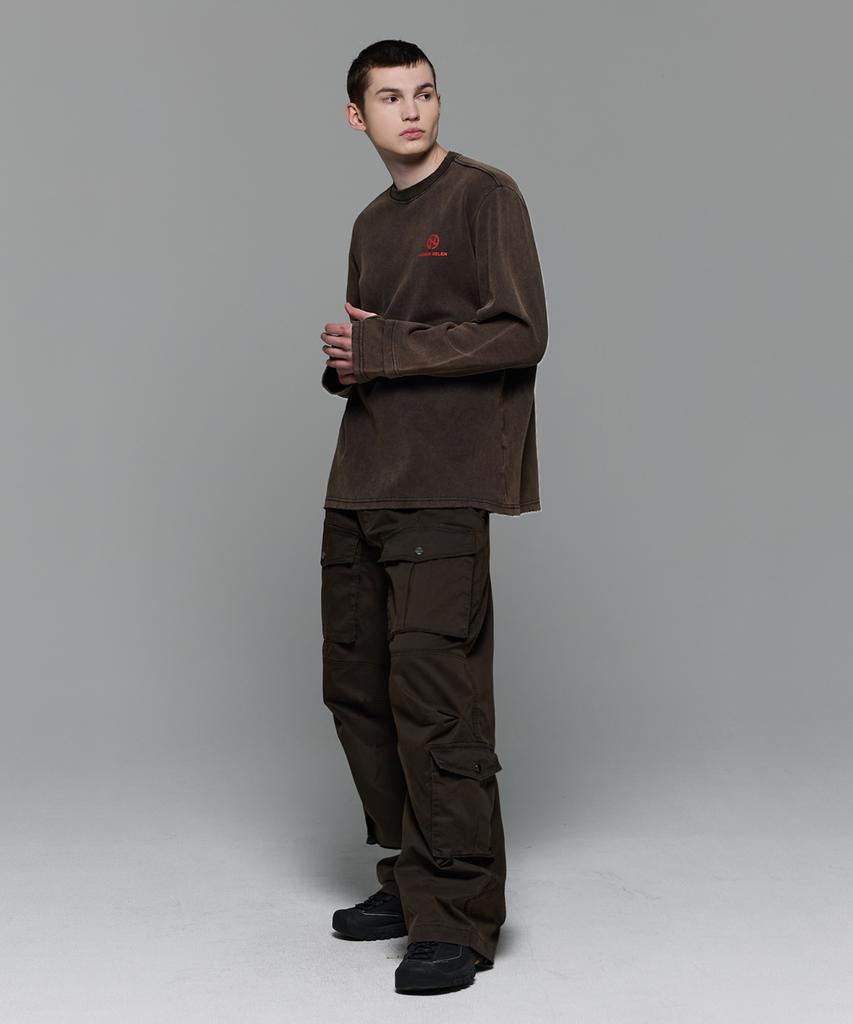 HEDER HELEN Brown Washed Damage Long-T
