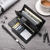 Men Wallets Business Zipper Long Wallet Clutch Purse Coin Card Holder