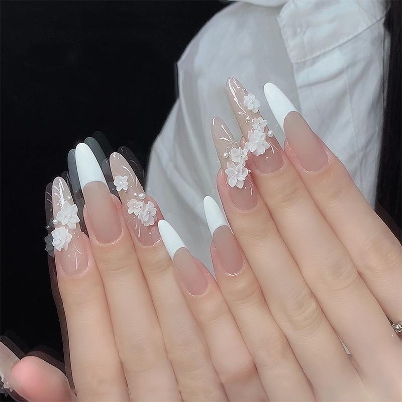 Size Mixed 3D Irregular Soft Flowers Resin Nail Charms Colorful Flower Nail Art Decorations Nail Ornaments Manicure Crafts