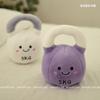Cartoon Kettlebell Dumbbell Plush Toy Soft Simulation Fitness Equipment Stuffed Doll Kawaii Room Decor for Birthday Xmas Gifts