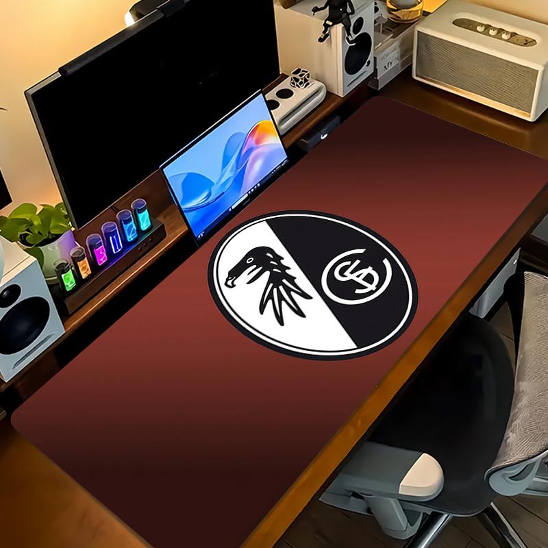 SC Freiburg Print Cushion Non-slip Laptop Tablet Big Mousepad XXL Mat Mini PC Playmat With Lock edge