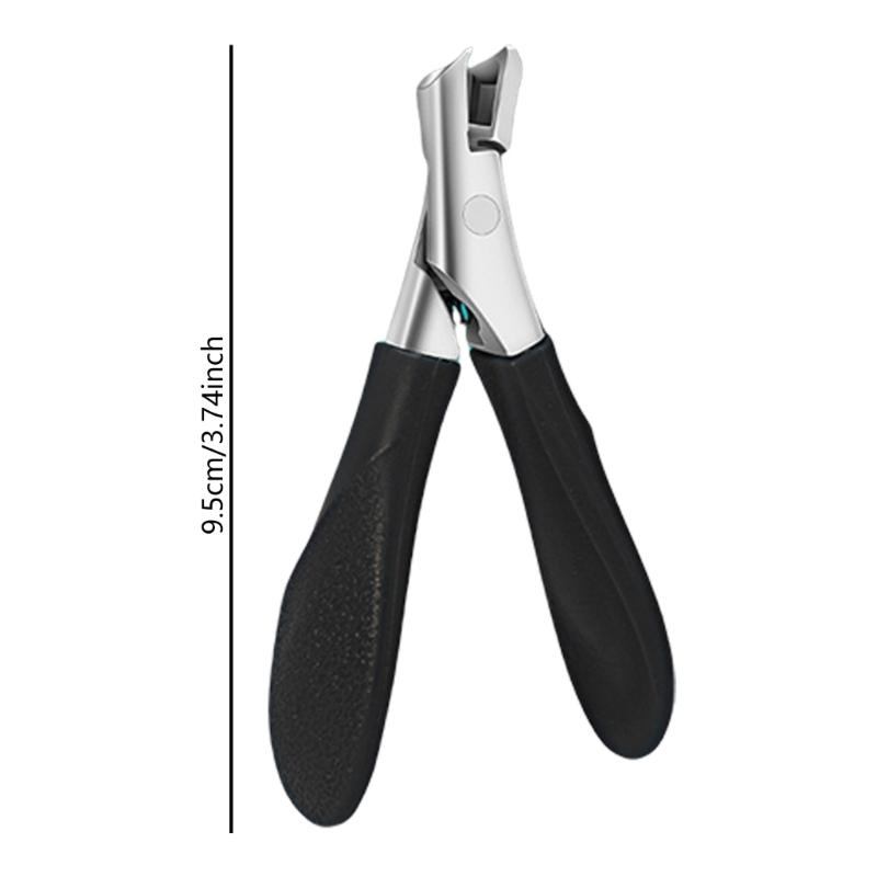 Toenail Clippers for Thick Toenails,Sharps Heavy Duty Nails Cutter Angled Head Toe Nail Clippers with Wide Jaw Opening