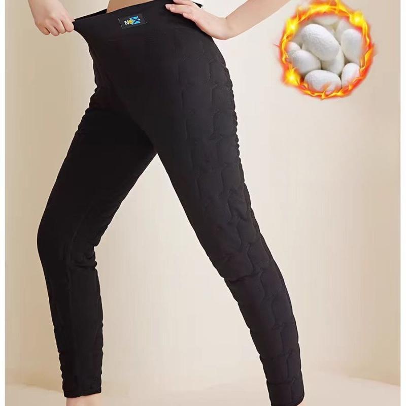 Женские термобрюки с высокой посадкой, утягивающие, длинные, утолщенные и на флисе, леггинсы высокой эластичности для защиты от холода осенью и зимой M