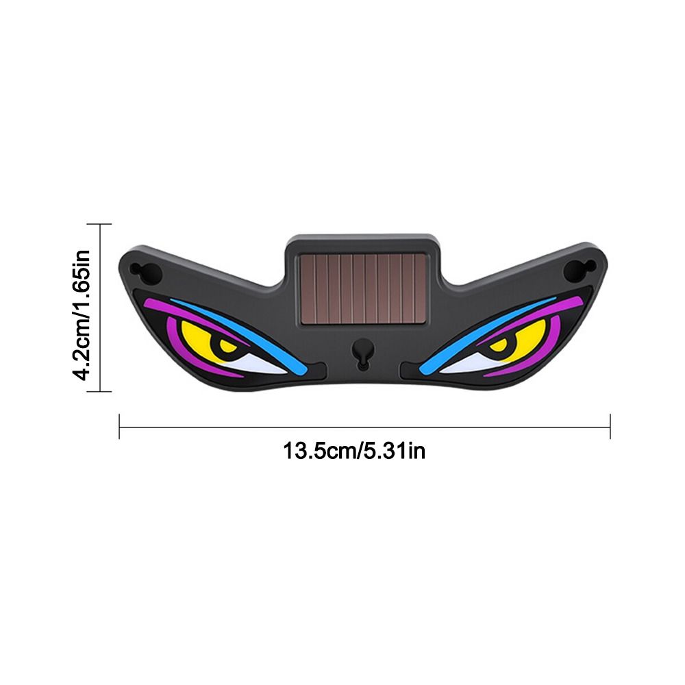 Wireless Solar Devil Eyes Car LED Warning Light Suction Cup LED Car Light Car Atmosphere Light