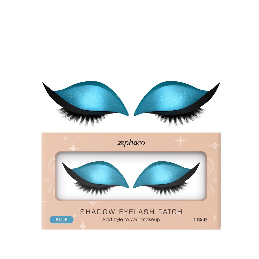Zephoco Eyeshadow And Eyelash Stickers, Lazy Eye Shadow Eyelash Patch, 2-In-1 Reusable Eye Makeup Stickers Self-Adhesive Quick Makeup