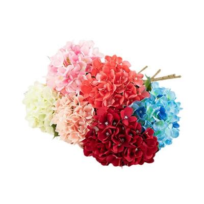 6 pçs 47cm Hortênsias Toque Real Flores Falsas Flores de Hortênsia Artificiais Hastes para Centros de Mesa para Casa Decoração de Festa de Casamento
