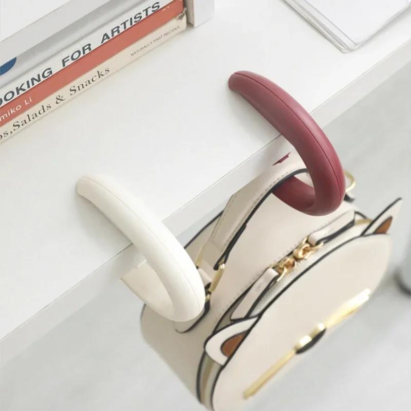 Portable Drill-Free Removable Bag Hook-Desk Side Backpack Hanger for Students Perfect for School Desks Study Tables Organization