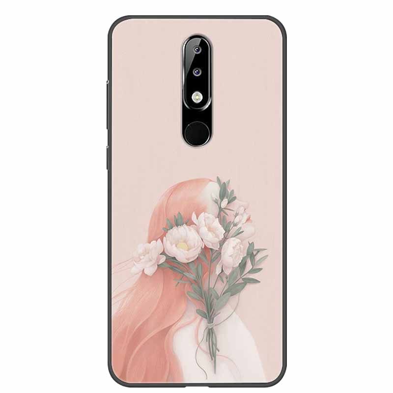 Per Nokia 6.1 Plus Custodia Adorabile Morbido Silicone Cartone Animato Gatto TPU Custodie per Telefono per Nokia X6 Copertura 6.1Plus Carina Coque per NokiaX6 Guscio