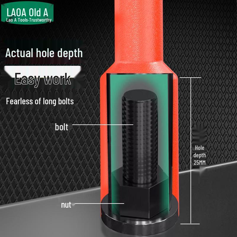 High Voltage Insulated T-Handle Socket Wrench for EV Maintenance