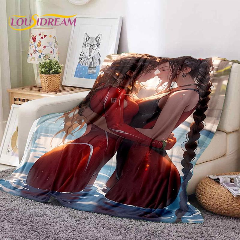 Cartoon Character Sexy Lace Girls Cute Anime Soft Blankets,Keep Warm Throw Blanket Comfortable for Picnic Beds Sofa Home Bedroom