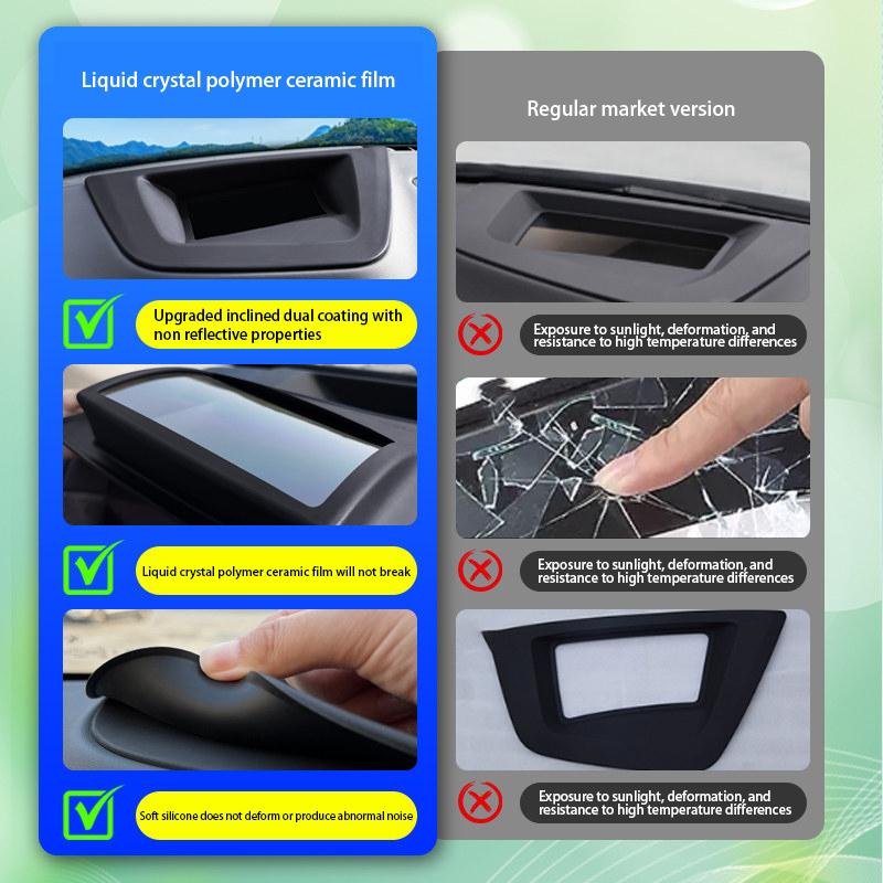 Car Silicone gel HUD Display Protective Cover For BMW X5 X6 X7 G05 G06 G07 -2026 Head Up Display Anti-Dust Protective Frame