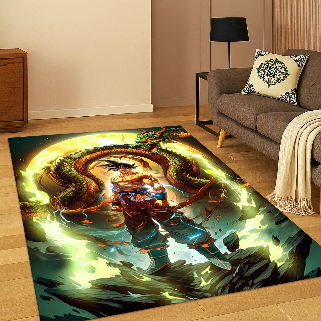 3D Anime D-Dragon Ball Herní Kreslený Koberec Rohožka do Ložnice Obývacího Pokojíku Pohovky Vstupních Dveří Domácí Dekorace, Dětský Herní Koberec Protiskluzový Dárek