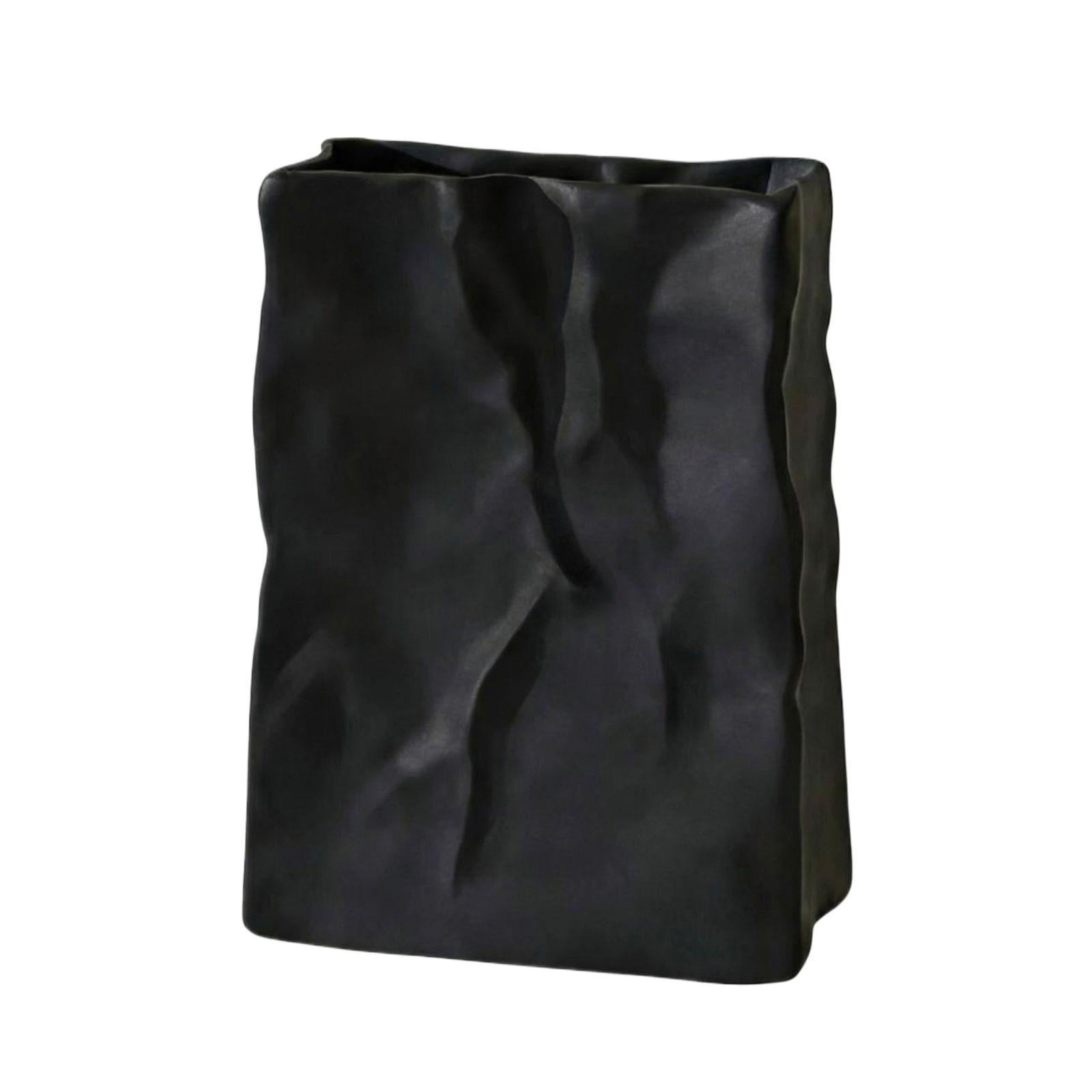 

Декоративная ваза для цветов Минималистичный домашний настольный цветочный контейнер One Size чёрный