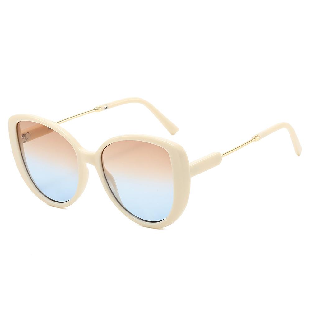 Korean Version Personality Large Frame CatEye Sunglasses Outdoor UV400 Luxury Sunglasses Women Fashion Travel Decoration Eyewear