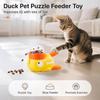 New Little Yellow Duck Pet Leaking Device Cartoon Anti-slip Pet Interactive Toys Automatic Pet Feeder Pet Supplies