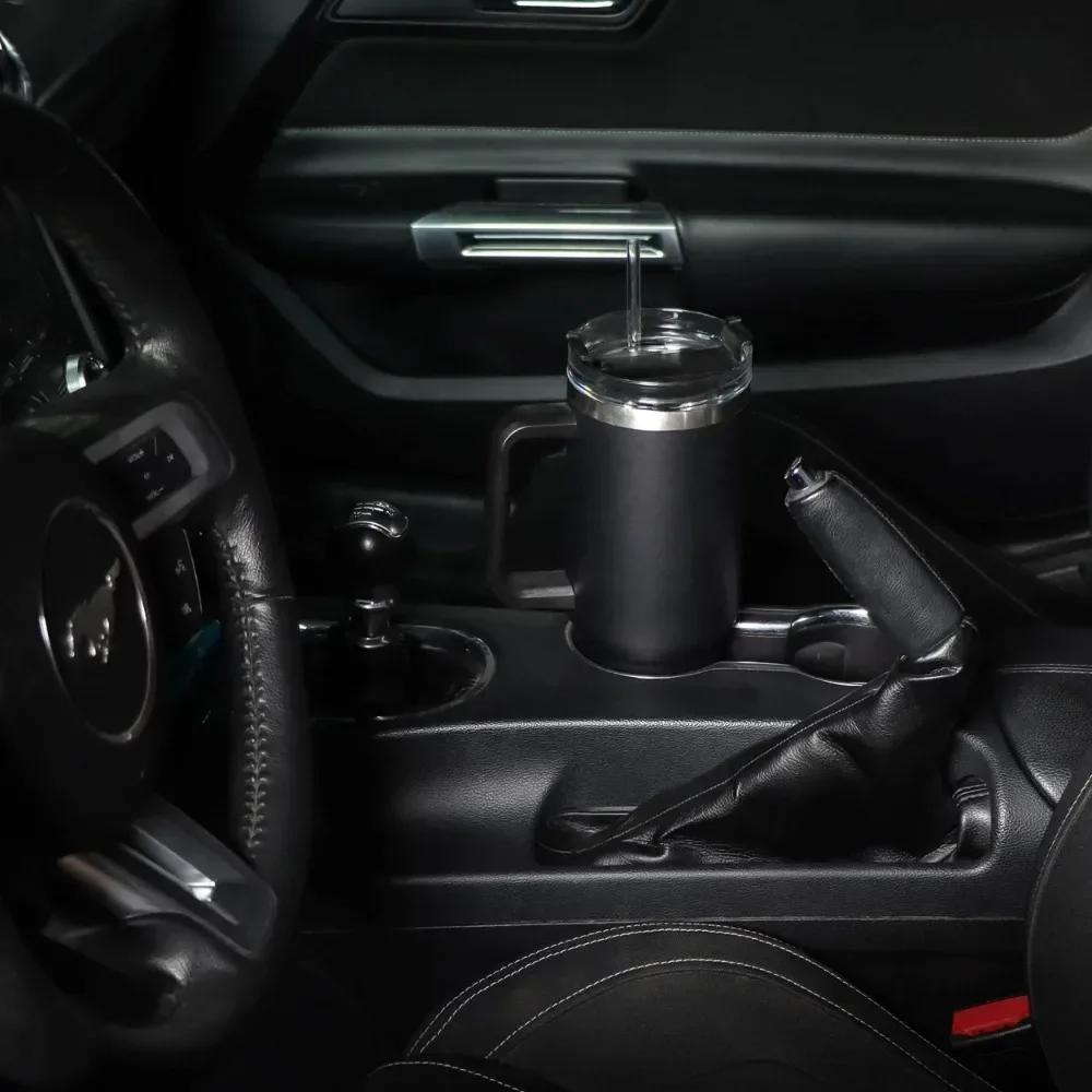 Bicchiere in Acciaio Inossidabile da 40 Oz con Manici 8 Ore Caldo e 12 Ore Freddo Tazza da Viaggio semplicemente Moderna Bicchiere da 40 Oz con Manico